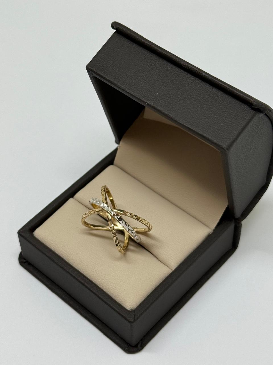 ANILLO CRUZAD OROB/A 10K 2.6G T8